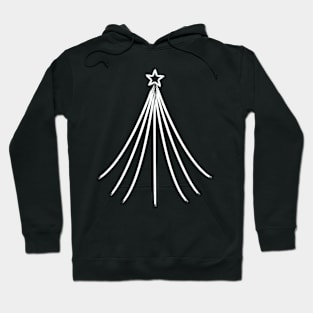 Merry Christmas tree lines Hoodie